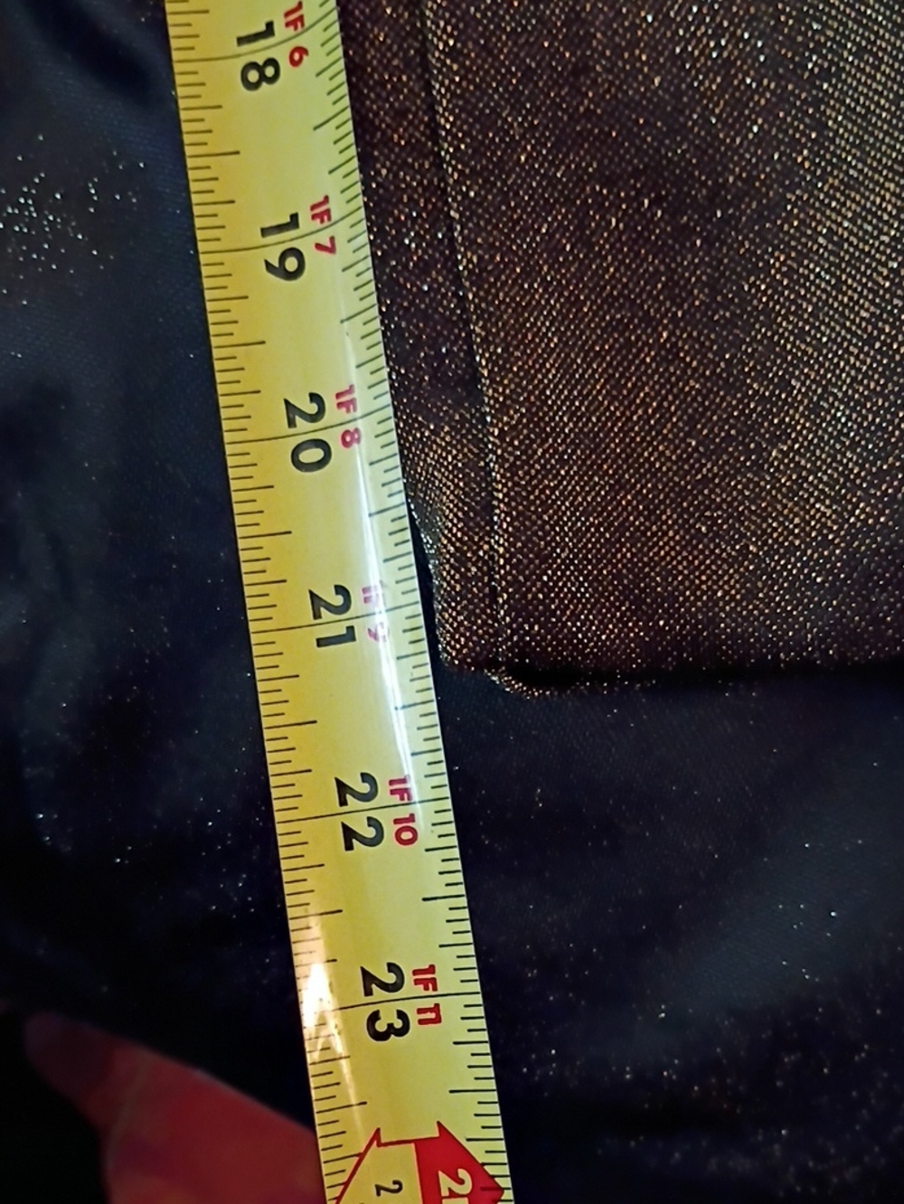 AllSaints Metallic Gold Shimmer On Black Twist-Front Maxi Skirt Over Mini Skirt - Picture 15 of 16